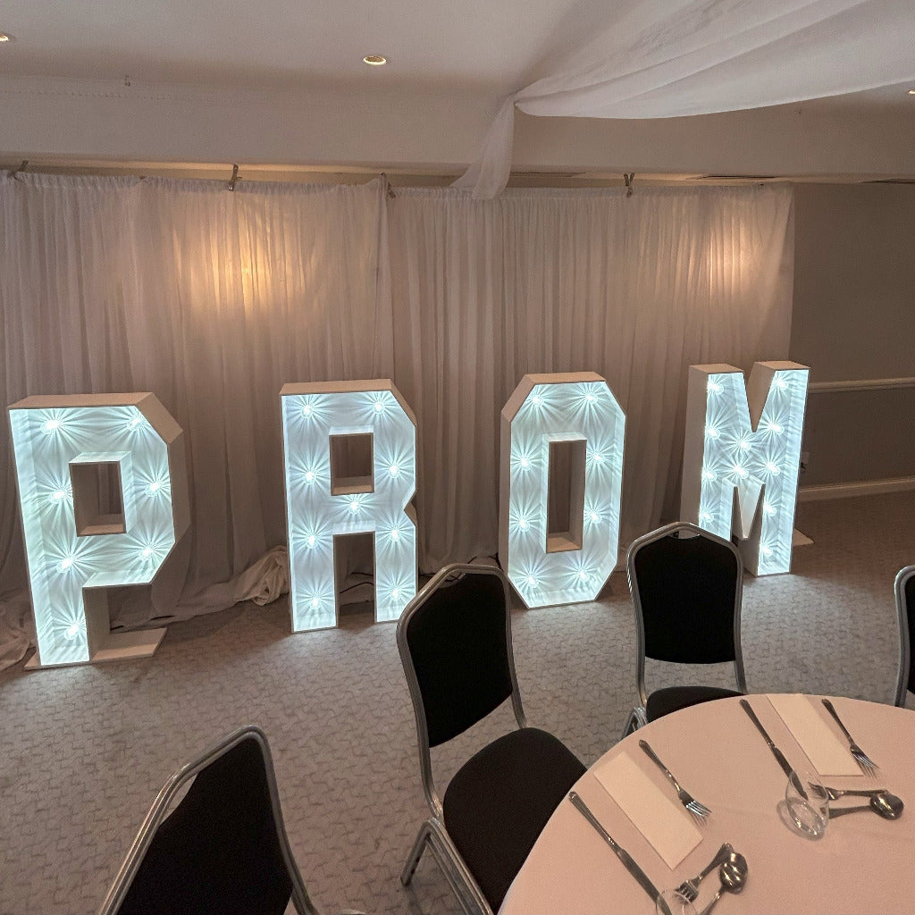 4ft LED PROM Letters