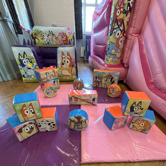 Bluey Purple Inflatable Ball Pool Air Juggler