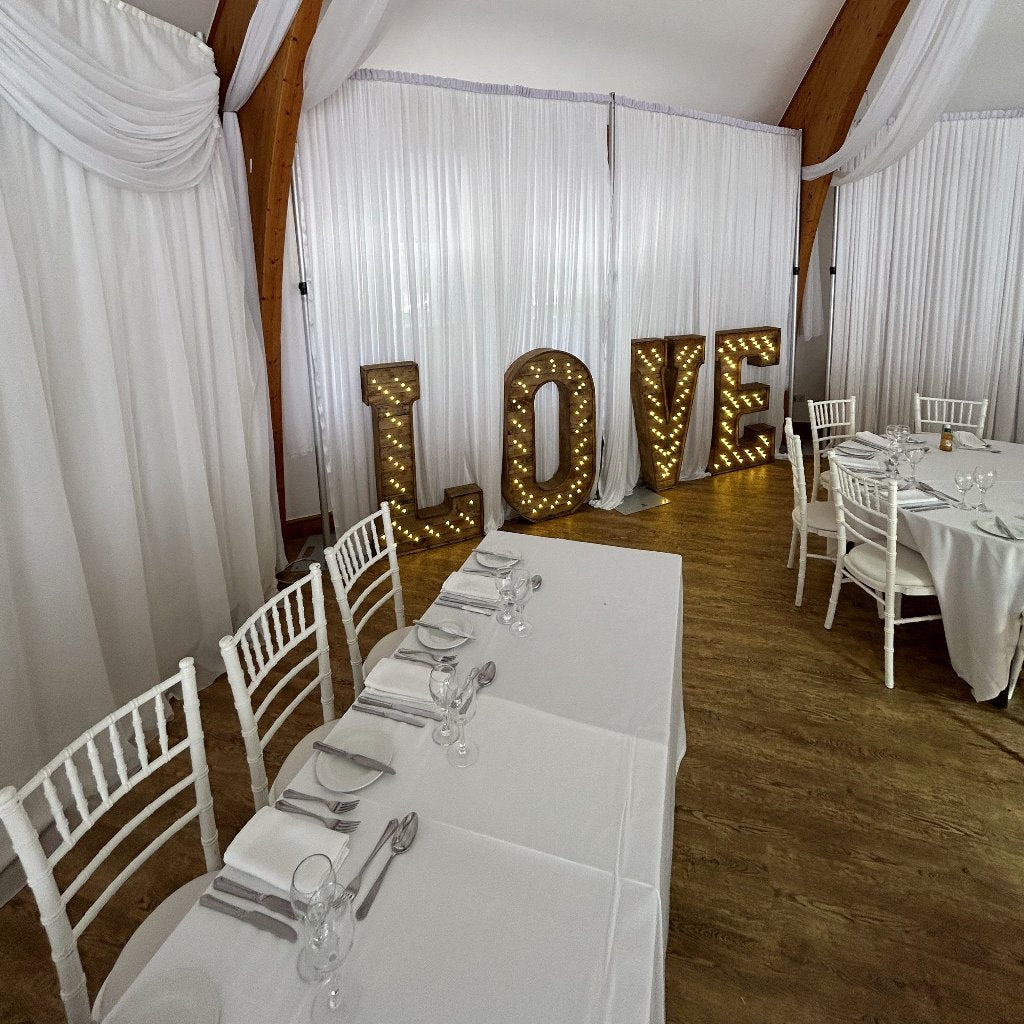4ft LED Rustic Love Letters