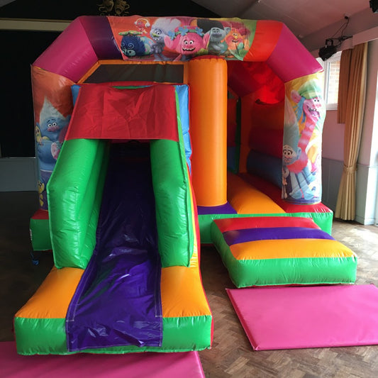 Pink & Purple Bounce 'n' Slide Troll Themed