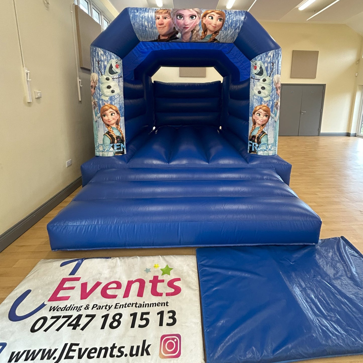 Frozen 2 Bouncy Castle Blue