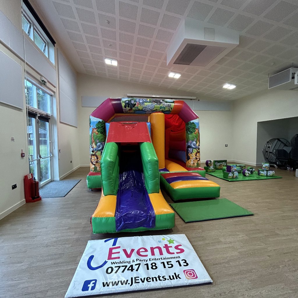 Multicoloured Bounce 'n' Slide Jungle Themed 2