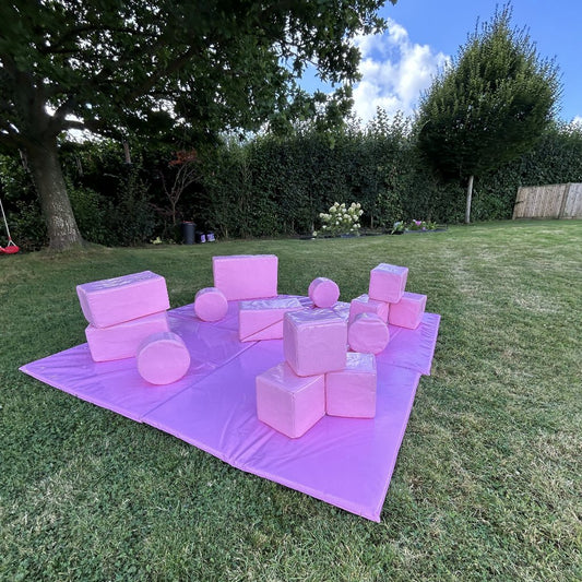 Pastel Pink Soft Play Shapes