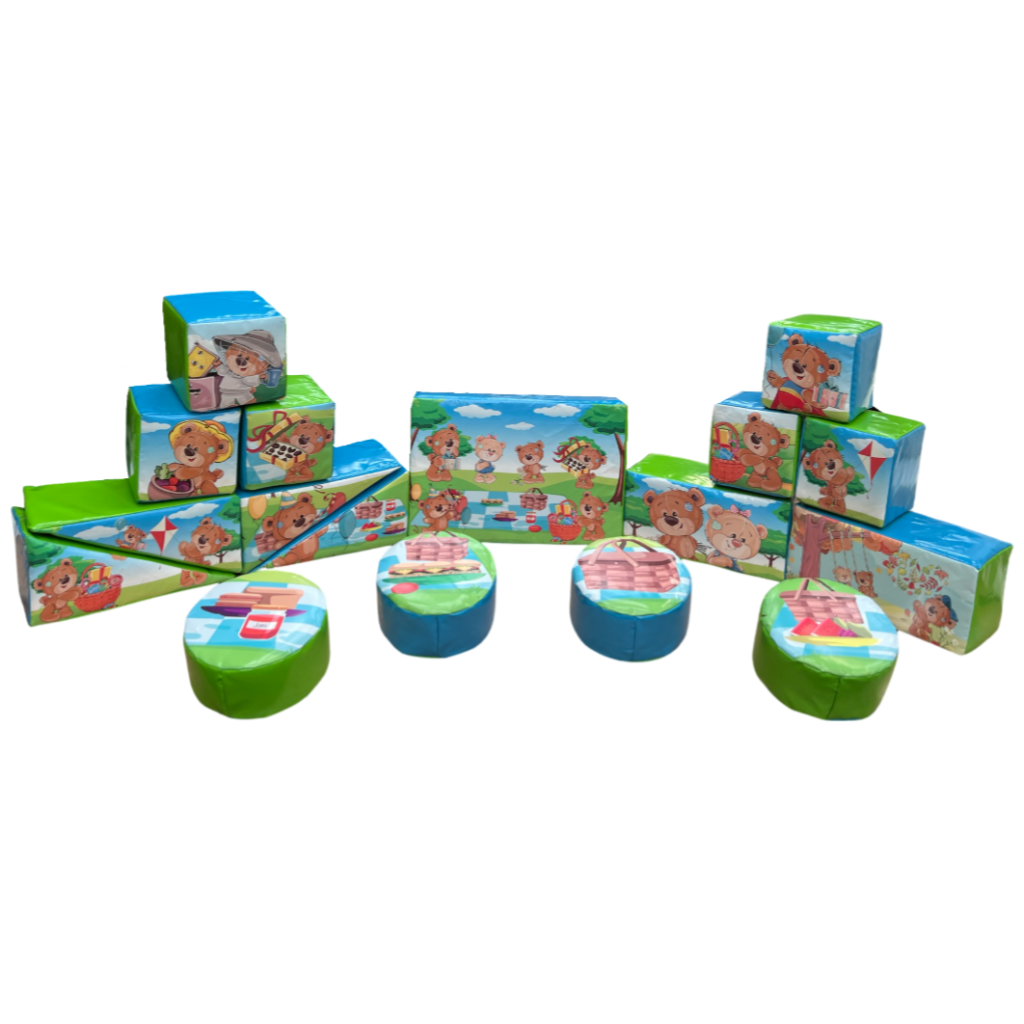Teddy Bear Picnic Soft Play Shapes