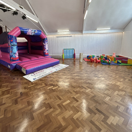 Stitch & Angel Pink & Purple Bouncy Castle