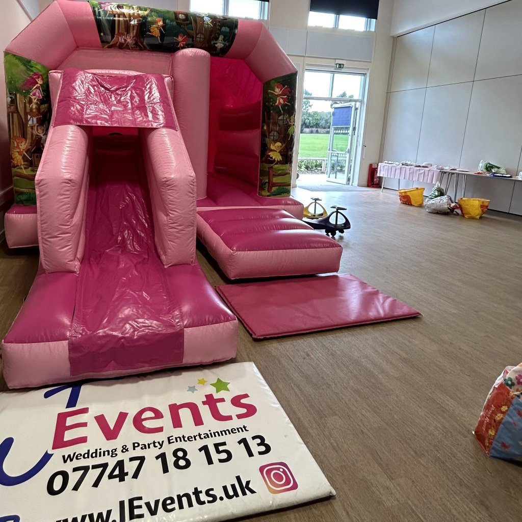 Pink 2 Bounce 'n' Slide Fairy Themed