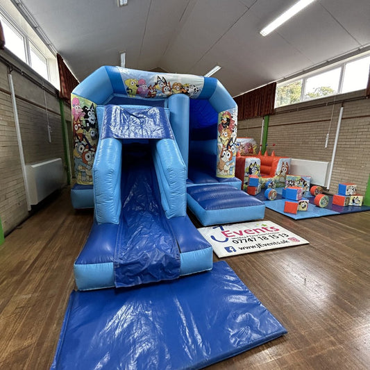 Bluey Bounce n Slide, Ball Pool, Soft Play & 2x Stackables Package
