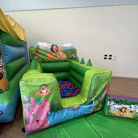 Jungle Green Inflatable Ball Pool Air Juggler