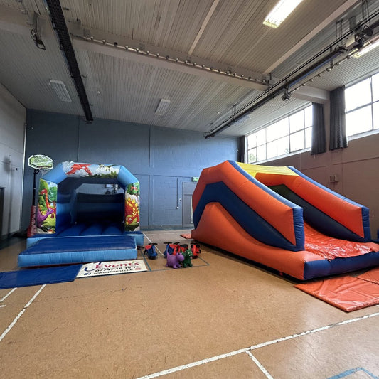 1 x Bouncy Castle & 1 x Up 'n' Over Slide