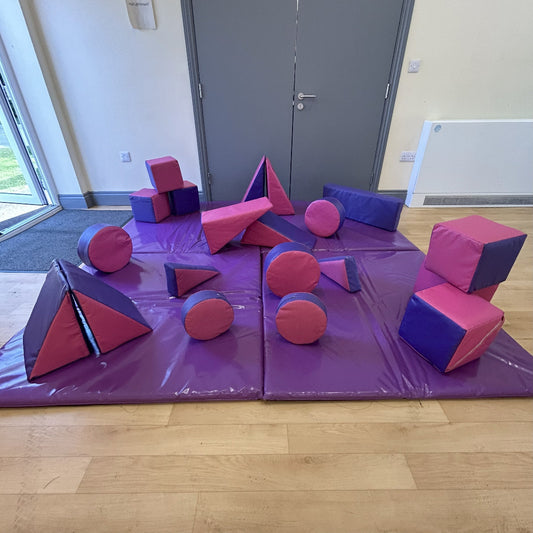 Pink & Purple Soft Play Shapes