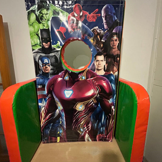 Superhero ‘Face in Hole’ Peek a Boo Green 2