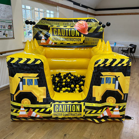Construction Yellow Inflatable Ball Pool Air Juggler
