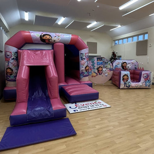 6ft Round Gabbys Dollhouse Backdrop Hoop