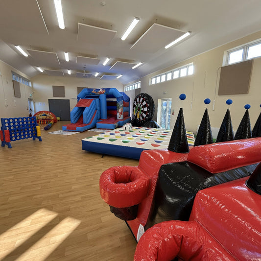 Red & Blue 2 Bounce 'n' Slide Christmas Themed