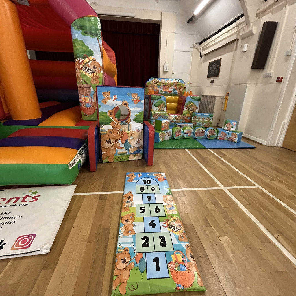 Teddy Bear Picnic, Ball Pool, Soft Play, Hopscotch & Face In The Hole Package