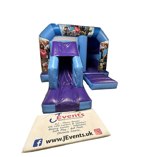 Minecraft Movie Bounce n Slide Blue & Purple