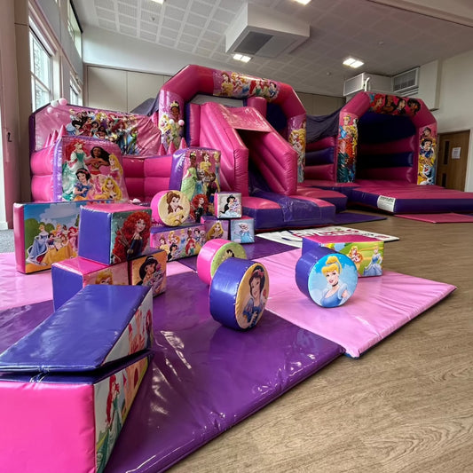 Purple Princess Inflatable Ball Pool Air Juggler