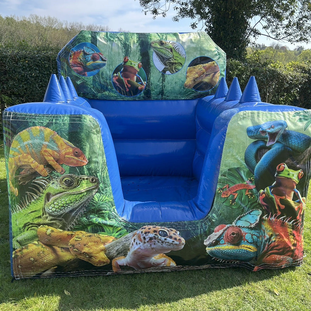 Reptiles Blue Inflatable Ball Pool Air Juggler