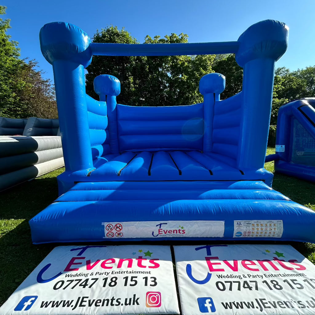Pastel Blue Bouncy Castle