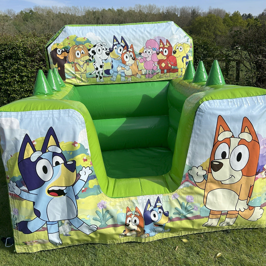 Bluey Green Inflatable Ball Pool Air Juggler