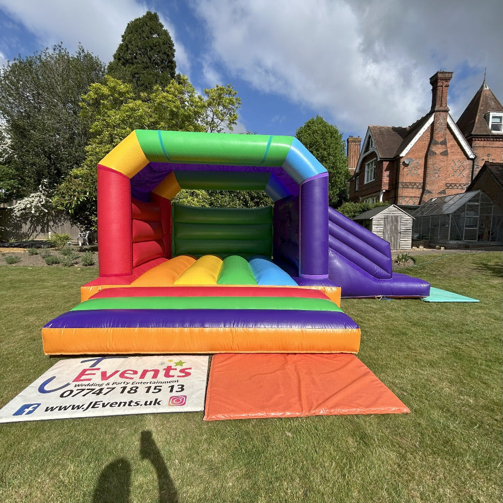 Multicoloured Rainbow Bounce 'n' Slide Plain