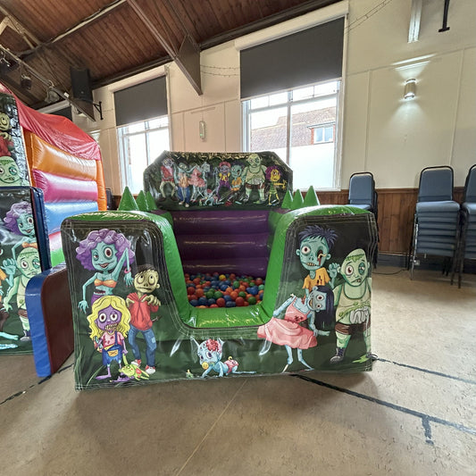 Zombies Green & Purple Inflatable Ball Pool Air Juggler
