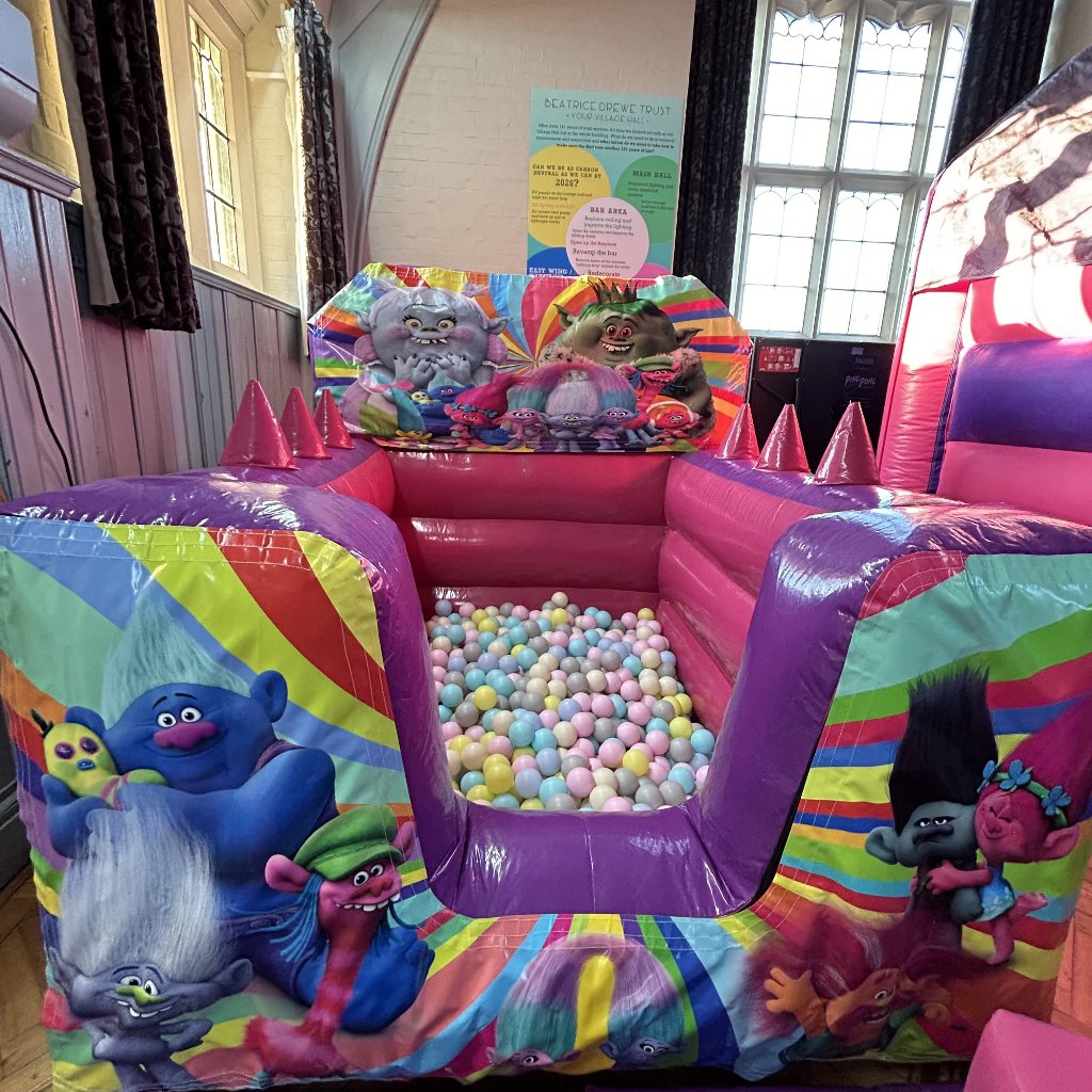 Pink & Purple Troll Inflatable Ball Pool Air Juggler