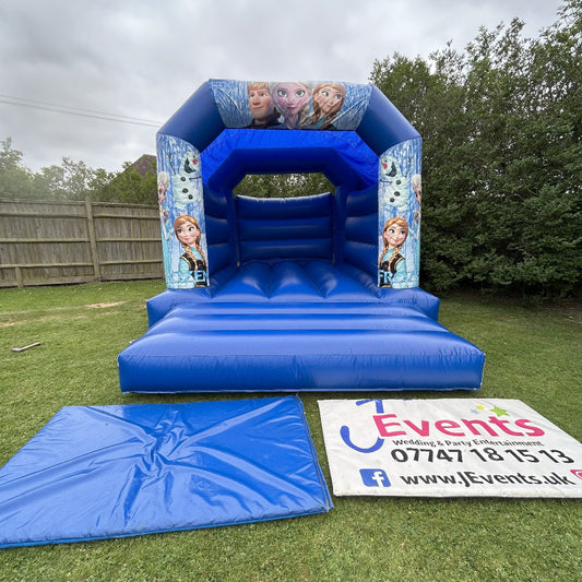 Frozen 2 Bouncy Castle Blue