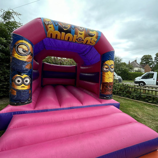 Yellow Guys Bouncy Castle Pink & Purple