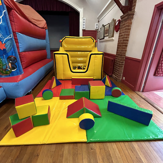 Yellow Inflatable Ball Pool Air Juggler