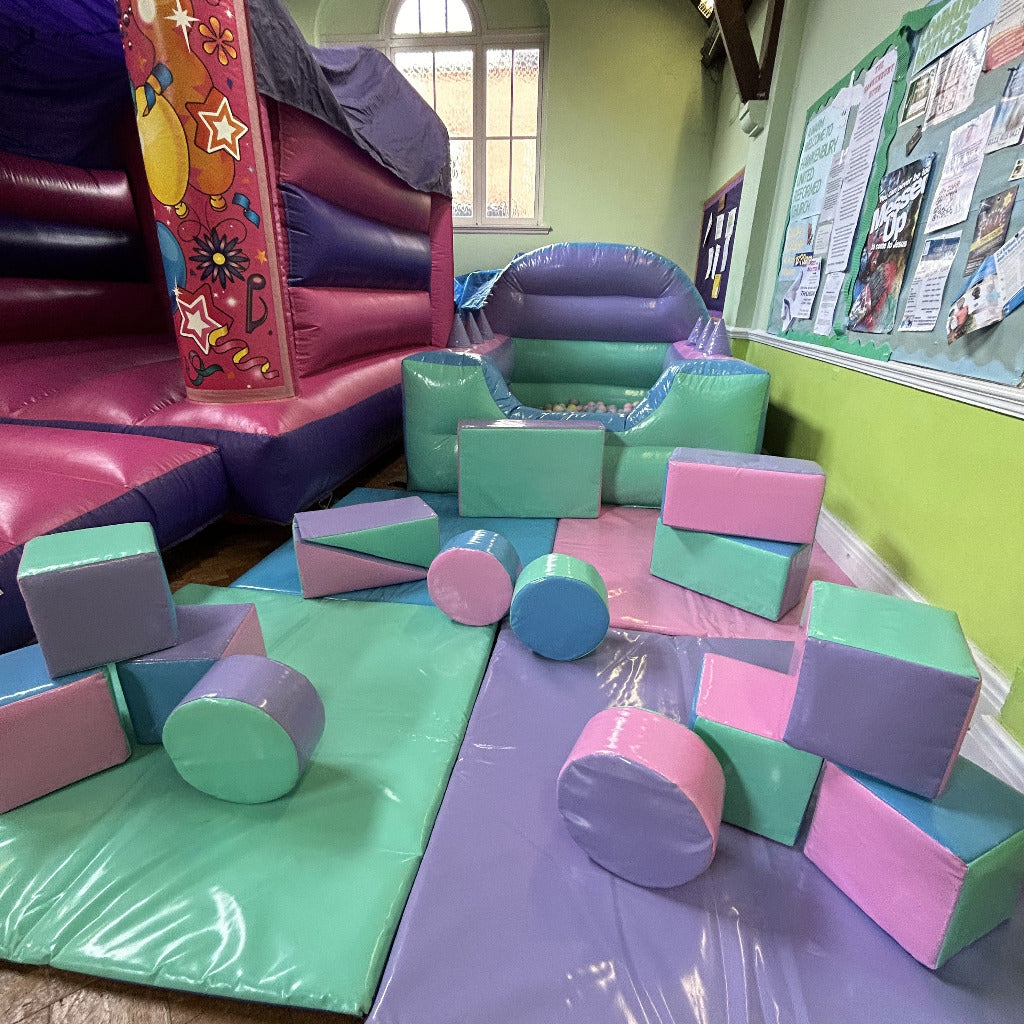 Multicoloured Pastel Soft Play Shapes