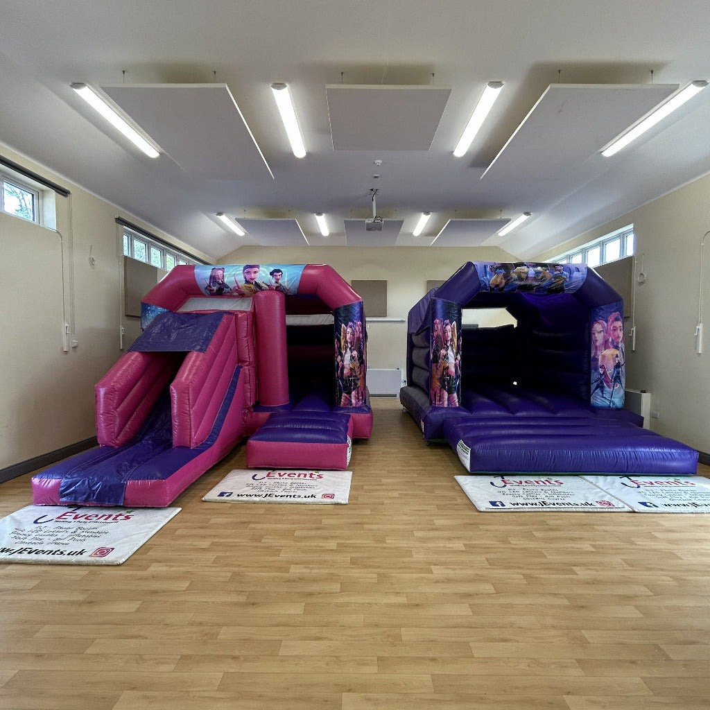KPop Demon Hunters Bouncy Castle Purple