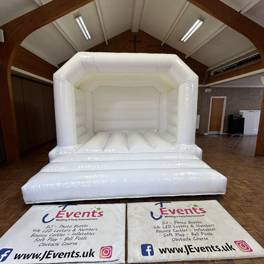 White Bouncy Castle Plain