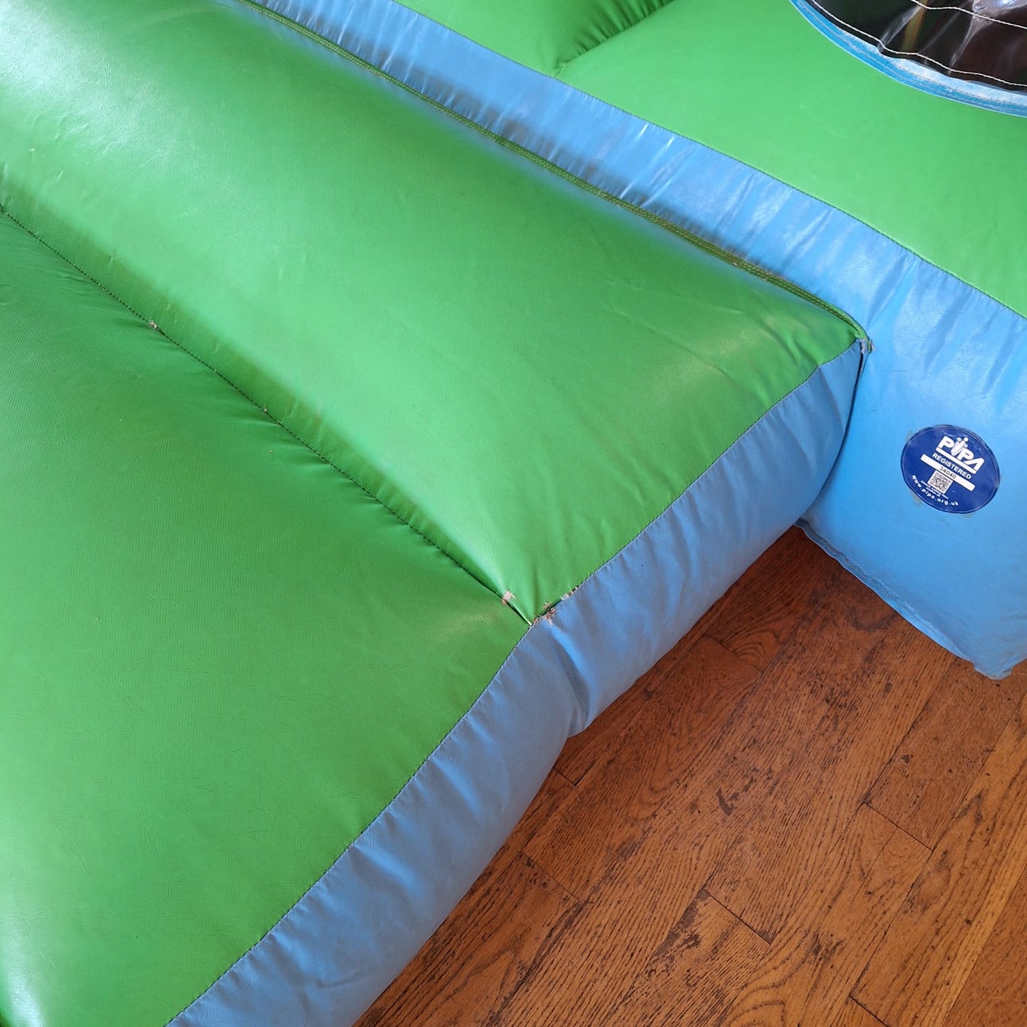Assault Course 46ft Blue & Black Inflatable Obstacle Course & Bouncy Castle