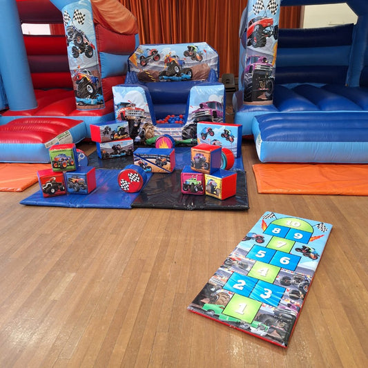 Monster Truck Bouncy Castle, Monster Truck  Bounce 'n' Slide Bouncy Castle, Ball Pool & Soft Play Package
