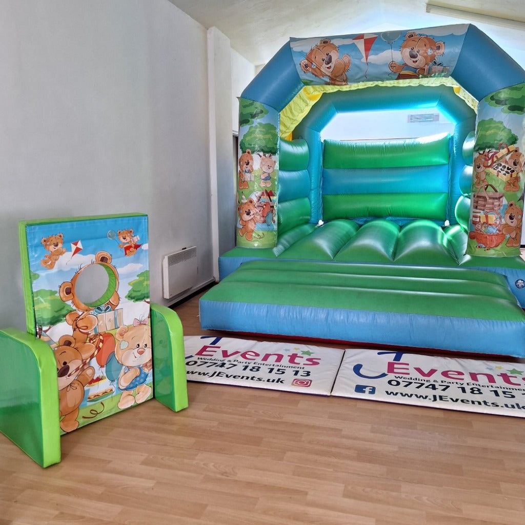 Teddy Bear ‘Face in Hole’ Peek a Boo Green