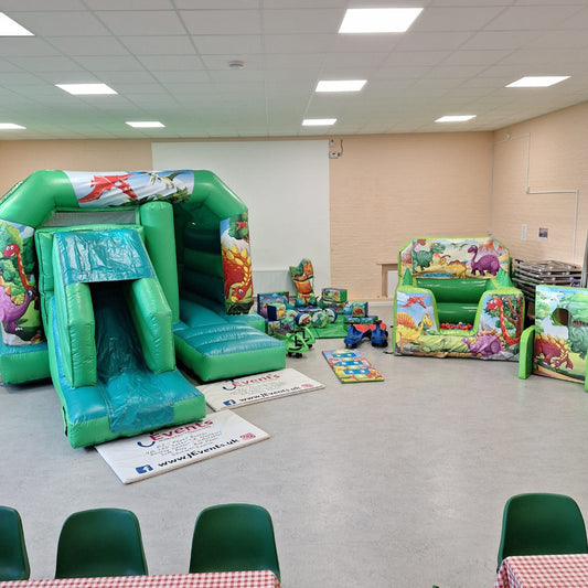 Cartoon Dinosaur Bounce 'n' Slide Green