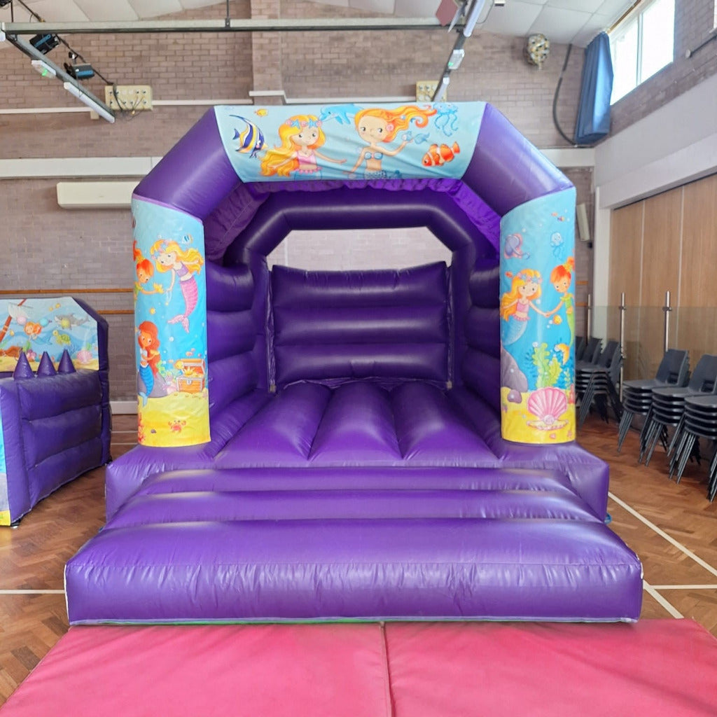 Mermaid 2 Themed Bouncy Castle Purple
