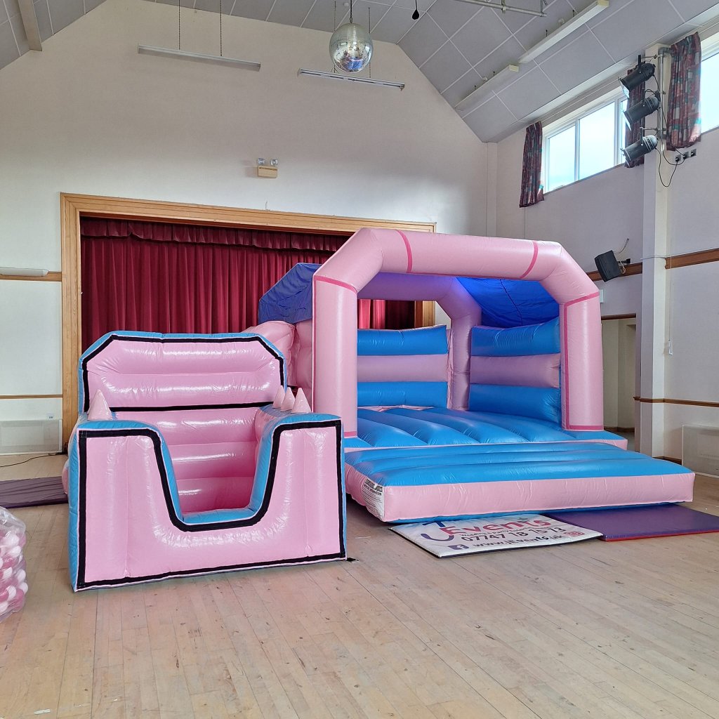 Pastel Pink & Pastel Blue Bounce 'n' Slide Plain