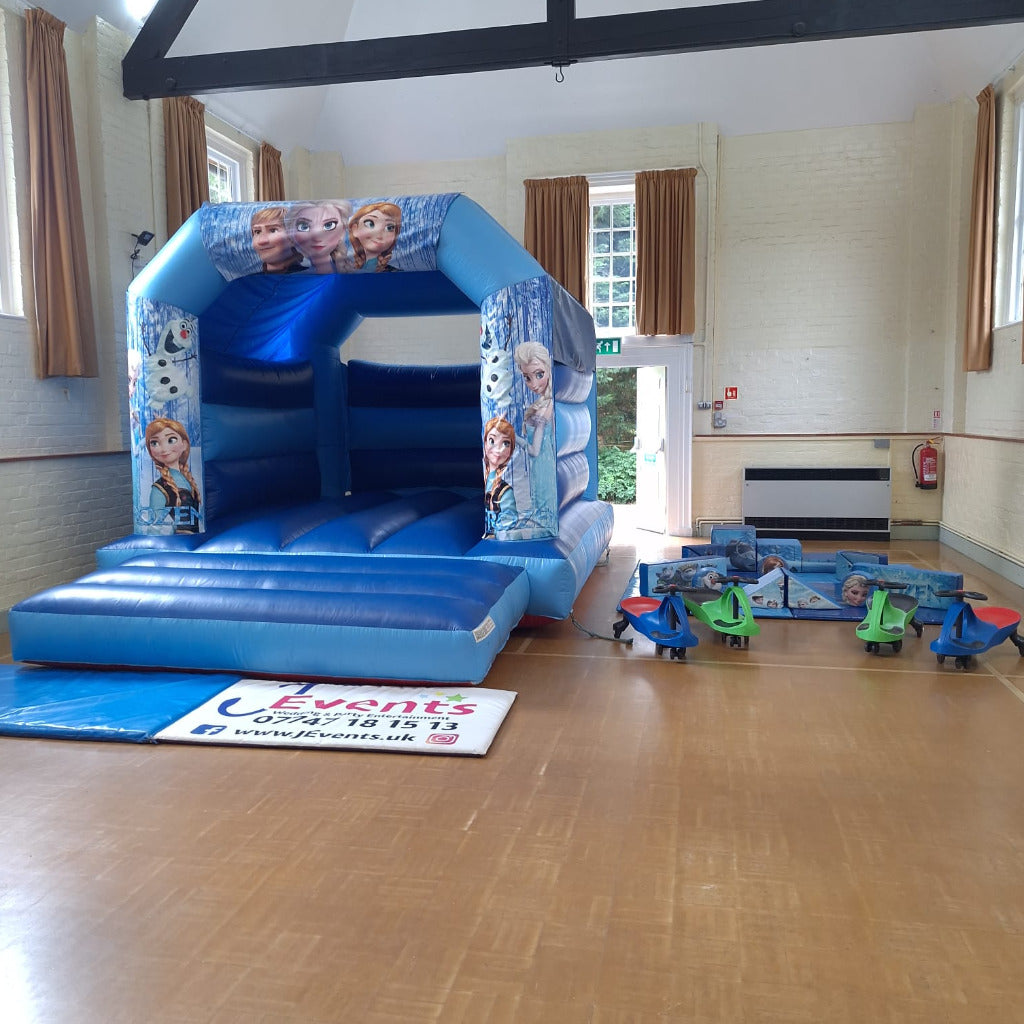 Frozen 2 Bouncy Castle Blue & Blue