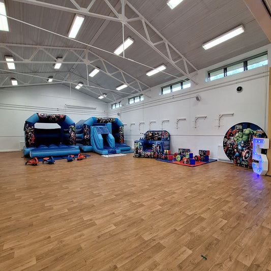 Superhero Bouncy Castle, Superhero Bounce 'n' Slide Bouncy Castle, Ball Pool & Soft Play Package