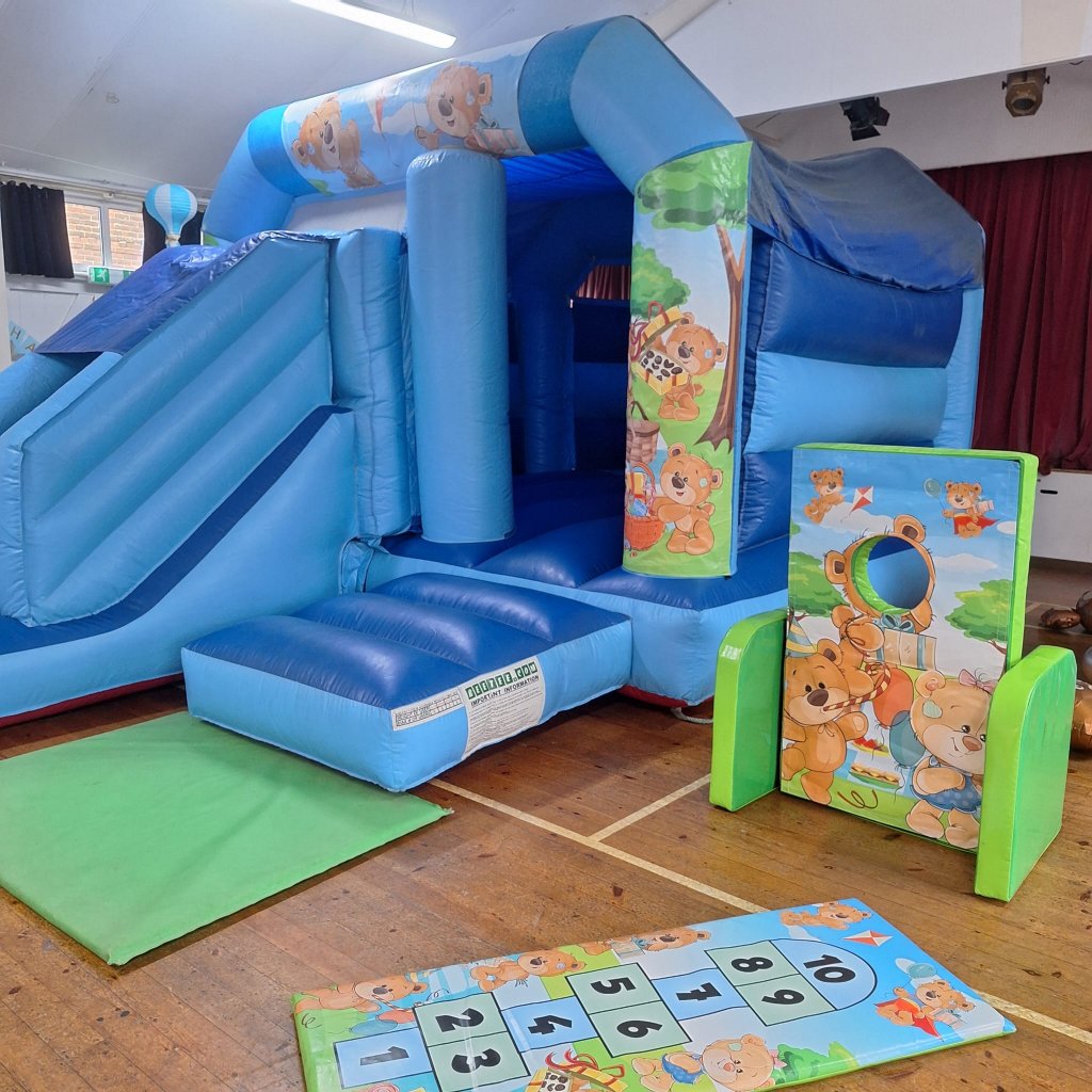 Teddy Bear Picnic Bounce 'n' Slide Blue