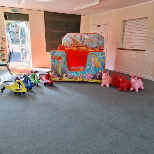 Mermaid Orange Inflatable Ball Pool Air Juggler