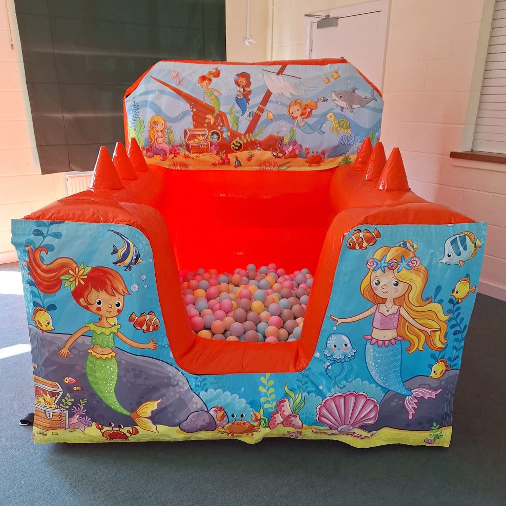 Mermaid Orange Inflatable Ball Pool Air Juggler