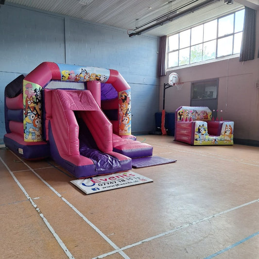 Bluey Pink & Purple Inflatable Ball Pool Air Juggler