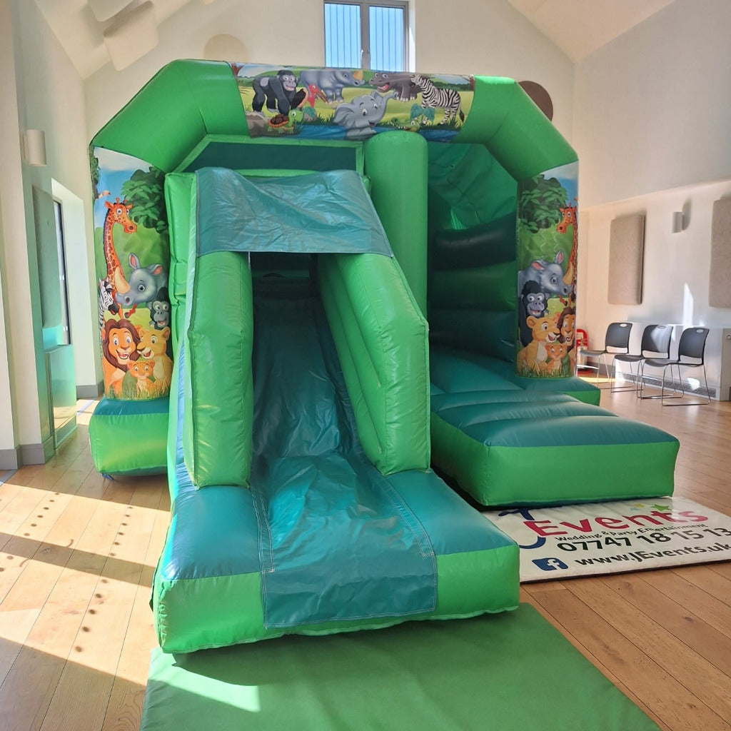 Green Bounce 'n' Slide Jungle 2 Themed