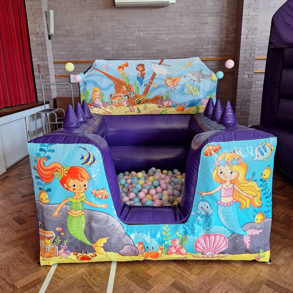 Mermaid Purple Inflatable Ball Pool Air Juggler