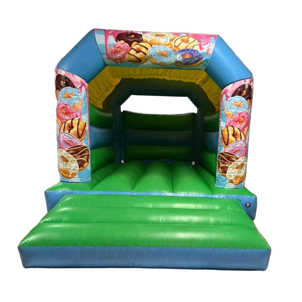 Bouncy Castle Donuts / Doughnuts Themed Blue & Green
