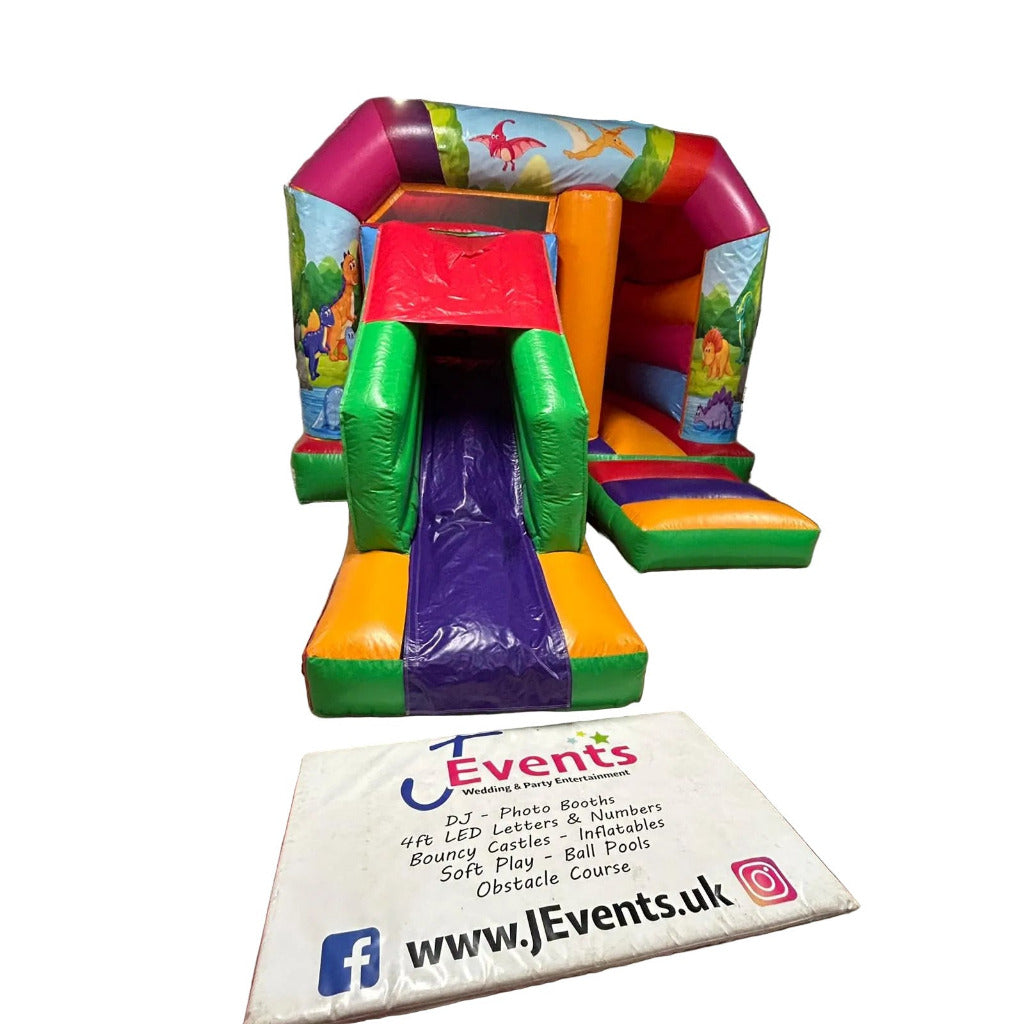 Cute Cartoon Dinosaur Bounce 'n' Slide Multicoloured