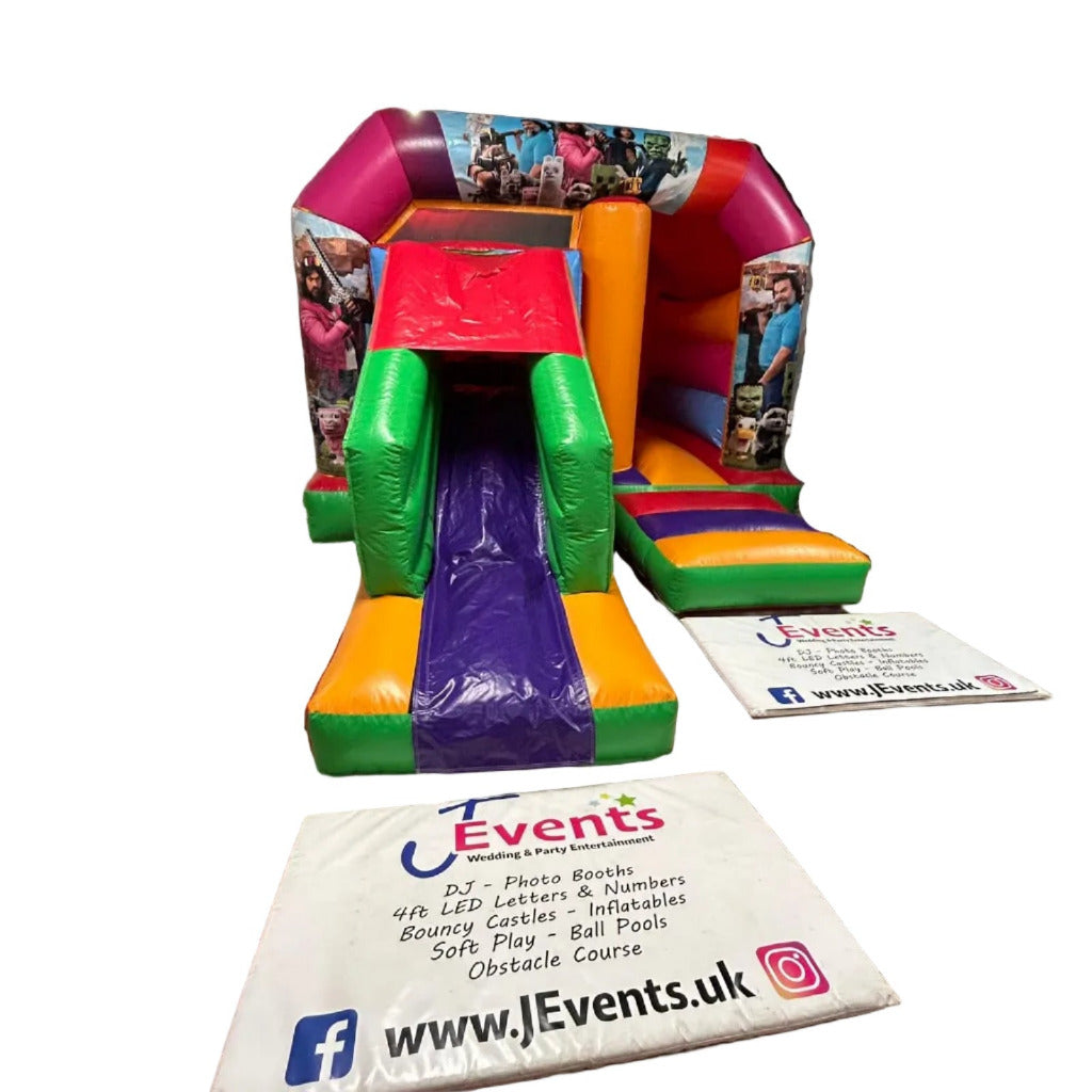 Minecraft Movie Bounce n Slide Multicoloured